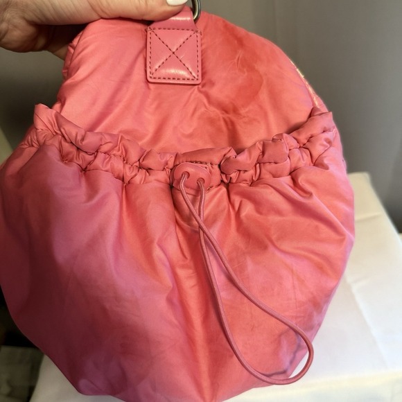 Juicy Couture Pink Duffle Tote Bag Purse Vintage Gothic Logo Daydreamer Y2k - Picture 9 of 16